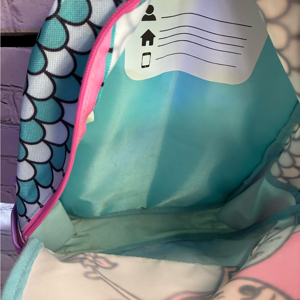 Disney Princess Ariel Bioworld Kids 3D Tail 12" Backpack The Little Mermaid GUC - Picture 8 of 16